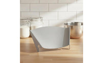 Rust-Resistant Stainless Steel Pouring Chute Dishwasher Safe Mixer Splash Guard Snap-on Design for Baking