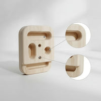 Climbing Fingerboard Compact Wooden Finger Training Board Wall-Mounted for Climbers, Boulderers, Home Gym