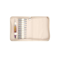 Organized Crochet Hook Set with Case Portable Crochet Hooks with Zippered Case Smooth Tool Compact for Crocheters