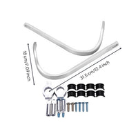 Motorcycle Hand Guards Aluminum Alloy Hand Protectors with Mounting Clamps Universal Handlebar Guard Clamp Kit for Unpaved Terrain