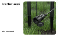 Waterproof Solar Powered Stake Light All-Weather Resistant LED Landscape Illuminator Angle Adjustable for Patio, Pathway, Driveway