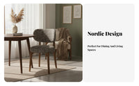 Mid-20th Centuryera Modern Woven Seat Armchair Nordic Design Dining Chair Retro aesthetic Home Furniture Ergonomic Backrest for Interior Designers, Homeowners, Restaurant Owners, Kitchen, Living Room, Study, Reception Area