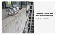 Fire Evacuation Rope Ladder Fireproof Portable Emergency Ladder Heavy Duty Equipment for Building Residents, Construction Sites, Outdoor Activities