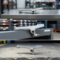 Replacement Foot Pedal Plate Metal Lever Plate with Bolt Hydraulic Control Pedal Lever Non-Slip for Maintenance Technicians