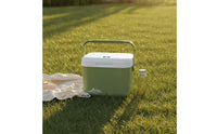 Portable Cooler with Temperature Display Insulated Cooler Box with Ice Bags Hard-Sided Bag Compact for Campers, Picnickers, Camping, Picnics, Car Travel