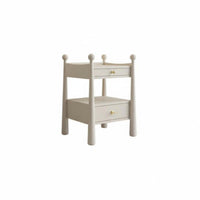 French & design Single-Drawer Bedside Cabinet Retro Design Multi-Compartment Nightstand space-saving Size Household Furniture Small Space Solution for Apartment Dwellers, households, Students, Bedroom, Home Decor, Dorm Room, Entryway