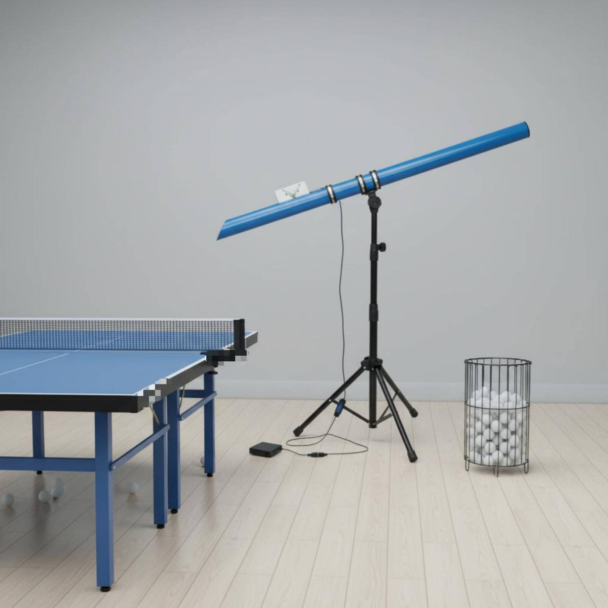 Skill Shaping Automatic Table Tennis Ball Launcher Easy to Use Table Tennis Ball Feeder ABS Material Table Tennis Coach Robot for Beginners, Practice Hall