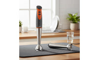 Easy to Clean Immersion Blender Stainless Steel Blades Hand Blender Fast Start Infant Puree Preparer Ice Crush Function for Parents