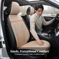 Perforated Car Seat Pad Year-Round Use Automotive Interior Accessory Comfortable Design Breathable for Common Commute