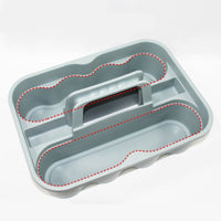 Carrier Shallow Divided Cleaning Carrier Divided Storage Basket