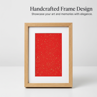 Handcrafted Photo Frame Wood Grain, MDF Calligraphy Picture Frame, Acrylic Glass Frame for Calligraphy, Wall Mounting Photo Frame Art