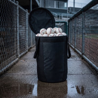 Sports Ball Storage Bag Structured Cylindrical Ball Bag Large Capacity Lightweight for Coaches, Gym, Athletic Field