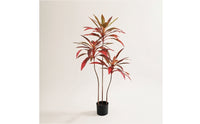 Artificial Potted Plant Tall Fake Plant with Pot Low-Maintenance Artificial Tree for Entryway, Office, Lobby