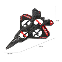 Remote Control Foam Airplane Drone with Gravity Sensing, Altitude Hold, and Stunt Features