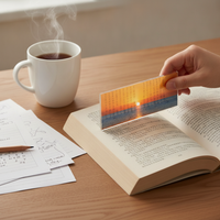 Translucent Acrylic Bookmark Set, Aesthetic INS Style Gift for Friends