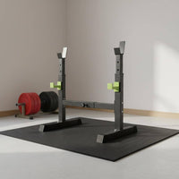 Multi-Function Squat Bench Press Stand Heavy Duty Adjustable Squat Rack Stable Base Adjustable Barbell Rack Non-Slip Feet for Beginners, Weight Training, Indoor