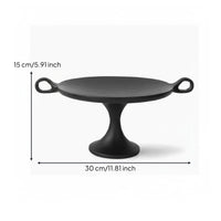 Double Handle Fruit Tray Decorative Retro Wooden Display Tray Fruit Platter for Guesthouse