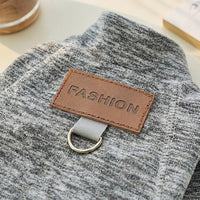 Dog and Cat Pullover, Warm Fleece Lined Sweater for Small Animals, Unisex Mock Autumn Winter Clothing