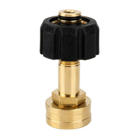 Pressure Washers Power Washer Hose Connector for Water Hose, Heavy Duty Brass Adapter with M22-14 Thread, Easy Grip Fittings, 3/4 Inch Connection