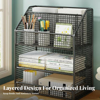 Multitier Book Rack Large Capacity Multi-Tier Book Rack Easy Assembly