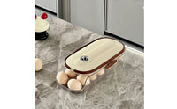 Clear 14 Egg Holder Lidded Egg Storage Box with Lid Sturdy Easy to Clean for Kitchen Countertop