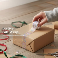 Cai Cai Xuan Xuan Winter Salt Series Butterfly Star PET Washi Tape