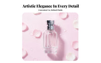 Empty Glass Spray Bottle Zinc Alloy Cap Refillable Glass Perfume Bottle for Travel, Dressing Table