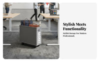 Wheeled Textile Bin 360° Rotating Wheels Storage Basket Large Capacity