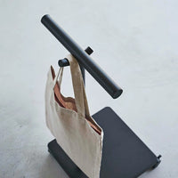 Mobile Backpack Rack, Simple Floor-Standing Storage Shelf with Wheels
