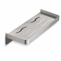 Space-Saving Wall-Mounted Shelf Rectangular Stainless Steel Shelf Bathroom Tray Easy to Install for Shower
