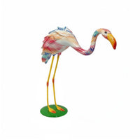 Collectible Modern Resin Flamingo Figurine Handmade Craftsmanship Resin Art Sculpture European Design for Outdoor