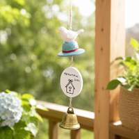 Japanese Resin Wind Chime, Handmade Animal Window Decoration for Hanging, Garden Decor for Relaxation, Perfect for Car & Garden