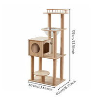 Feline Climber with Space Capsule Bed Modern Space Design Capsule Feline Climber Stable Base