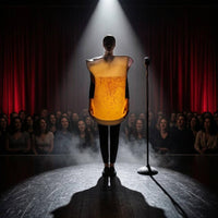 Beer Mug Costume Foam-Frothy-Looking Top Beer Glass Costume Printed Bubbles Performance Wear for Adults