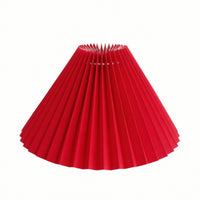 Pleated Lamp Shade Conical Pleated Lampshade Tapered Lamp Shade Soft Light Easy to Install for Bedroom