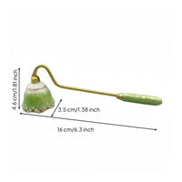Vintage Design Candle Snuffer Elegant Design Candle Extinguishing Tool Long-Lasting Wick Extinguishing Tool Rhinestone Embellished for Spa, Meditation