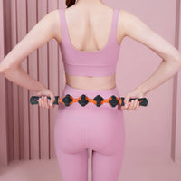 Ergonomic Design Spiky Massage Roller Portable Muscle Roller Stick Stress Relief Fascia Release Stick Easy To Use for Athletes, Runners, Post-Workout, Gym