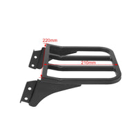 Black Finish Motorcycle Rear Rack Bolt-on Rear Luggage Rack Robust Support Shelf Heavy-Duty for Motorcyclists, Commuters, Touring, Commuting