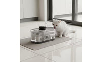 Cat Water Fountain Cordless Automatic Cat Water Fountain Rechargeable Wireless for Cats, Feeding Station, Living Room