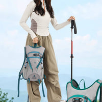 Water-Resistant Hiking Backpack Breathable Cycling Backpack Ergonomic Design Lightweight Hydration Pack Adjustable Fit for Cyclists, Hikers, Travelers, Mountaineering, Camping