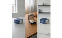 Watch Box with Cushion Faux Leather Single Watch Box Storage Rigid Compact for Retail Display