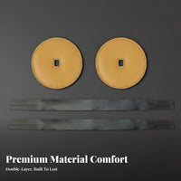 2 Pieces Soft and Comfortable Cymbal Hand Strap Gentle On Hands Cymbal Strap with Pad Double Layer Thickened for Stage Performance, Parades