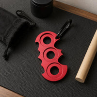 Carabiner Clip Wing-Shaped-Shaped Cue Holder Textured 3-Hole Cue Holder Red