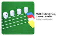 Putting Cup Flag Set Weather-Resistant Use Putting Green Flag and Cup Easy to Assemble Golf Flagstick Set for Practice, Outdoor, Indoor