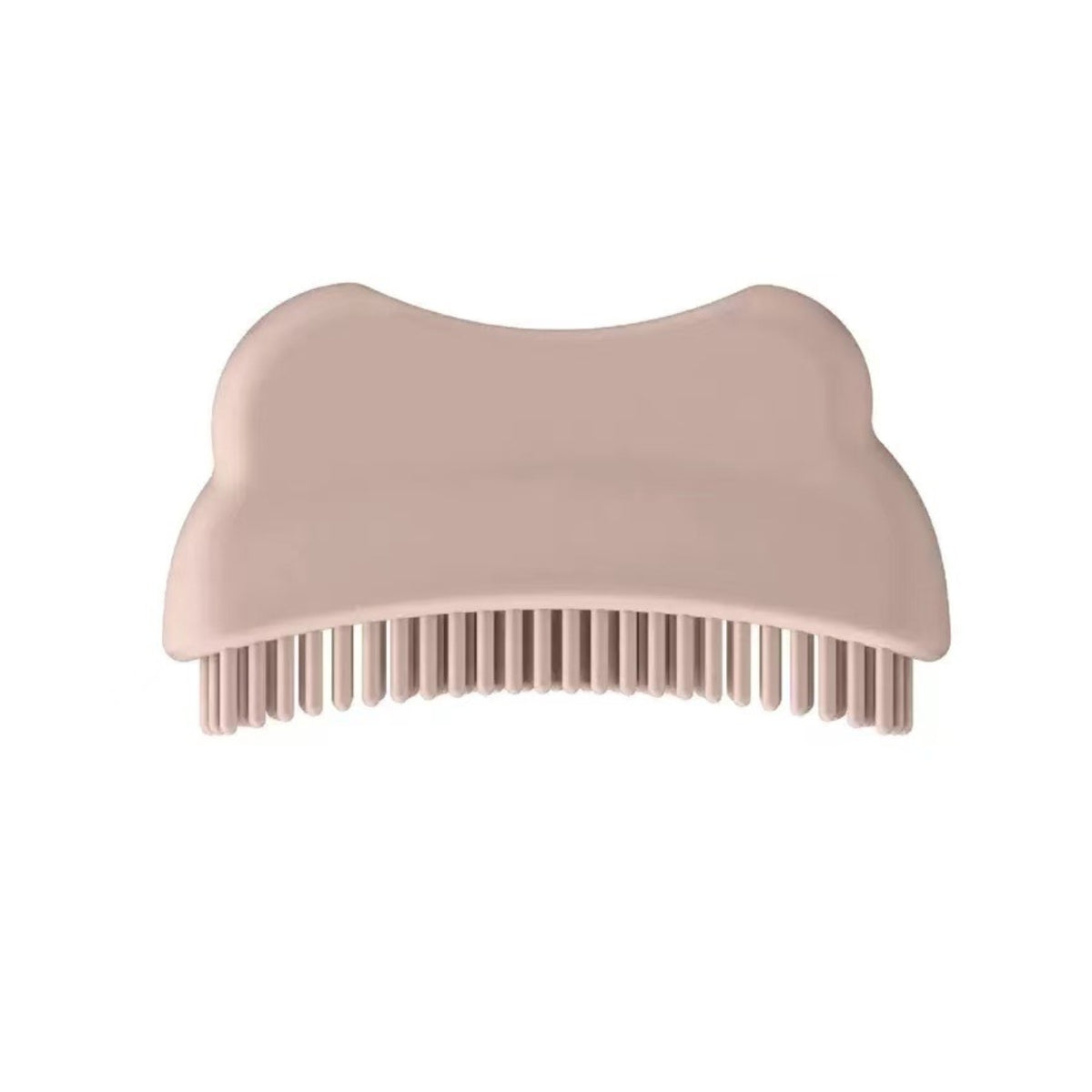 Dotted Grip Contour-Shaped Face Brush Soft Touch Silicone Facial Brush Easy to Clean Silicone Face Scrubber Quick Drying