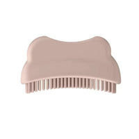 Dotted Grip Contour-Shaped Face Brush Soft Touch Silicone Facial Brush Easy to Clean Silicone Face Scrubber Quick Drying