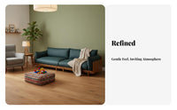 3-Seater Wooden Frame Sofa Removable and cleanable slipcovers Living Room Seating Modern Oriental Design Couch for Homeowners, Renters, Lounge Area, Office