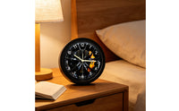 Tire Clock Versatile-Use Tire Wall Clock Mechanical Style Timepiece for Study, Bedroom, Kitchen