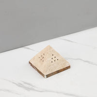 Pyramid Incense Burner Stone-Like Incense Holder with Base Minimalist Ornament for Hotel Reception