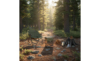 Portable Biofuel Firewood Cooker Lightweight Foldable  Stainless Steel Camping Grill for Backpackers, Backpacking, Picnic